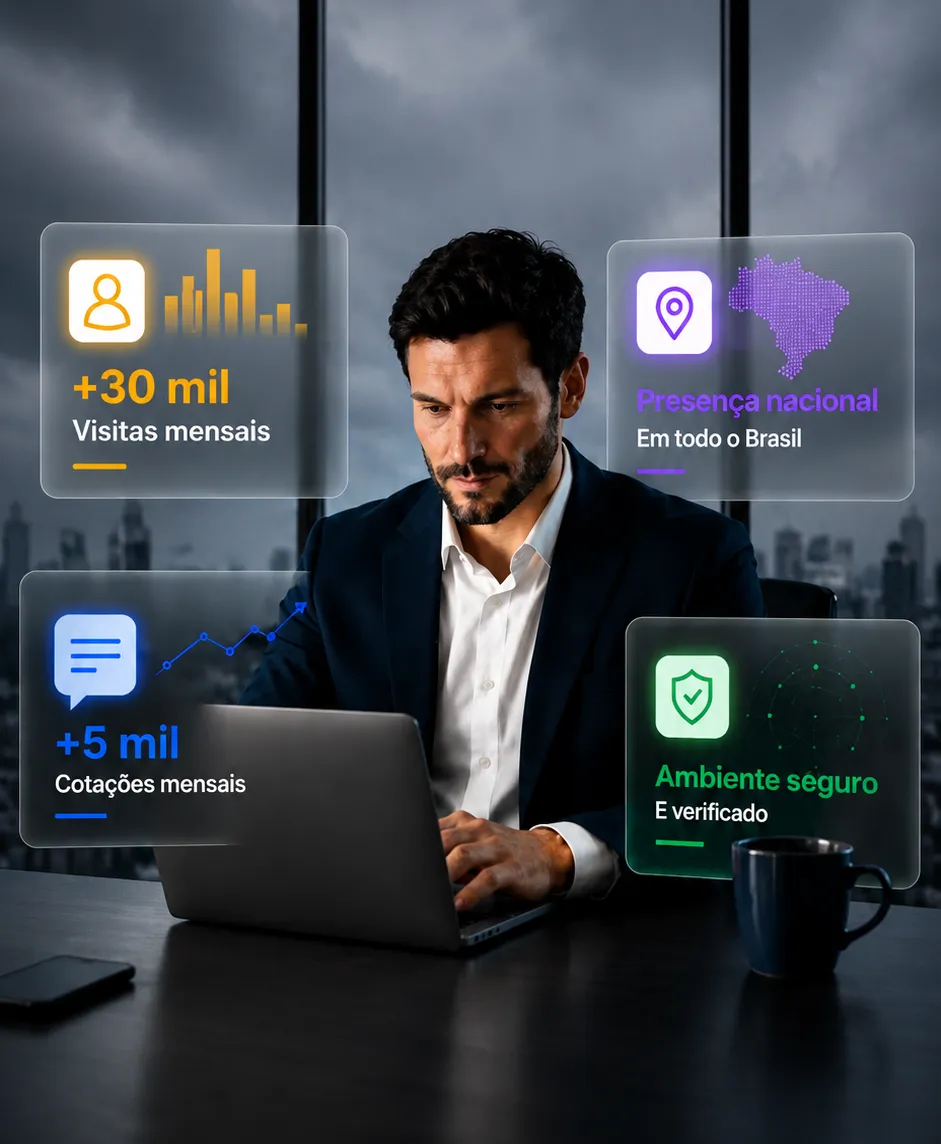 Plataforma de cotações B2B para fornecedores parceiros