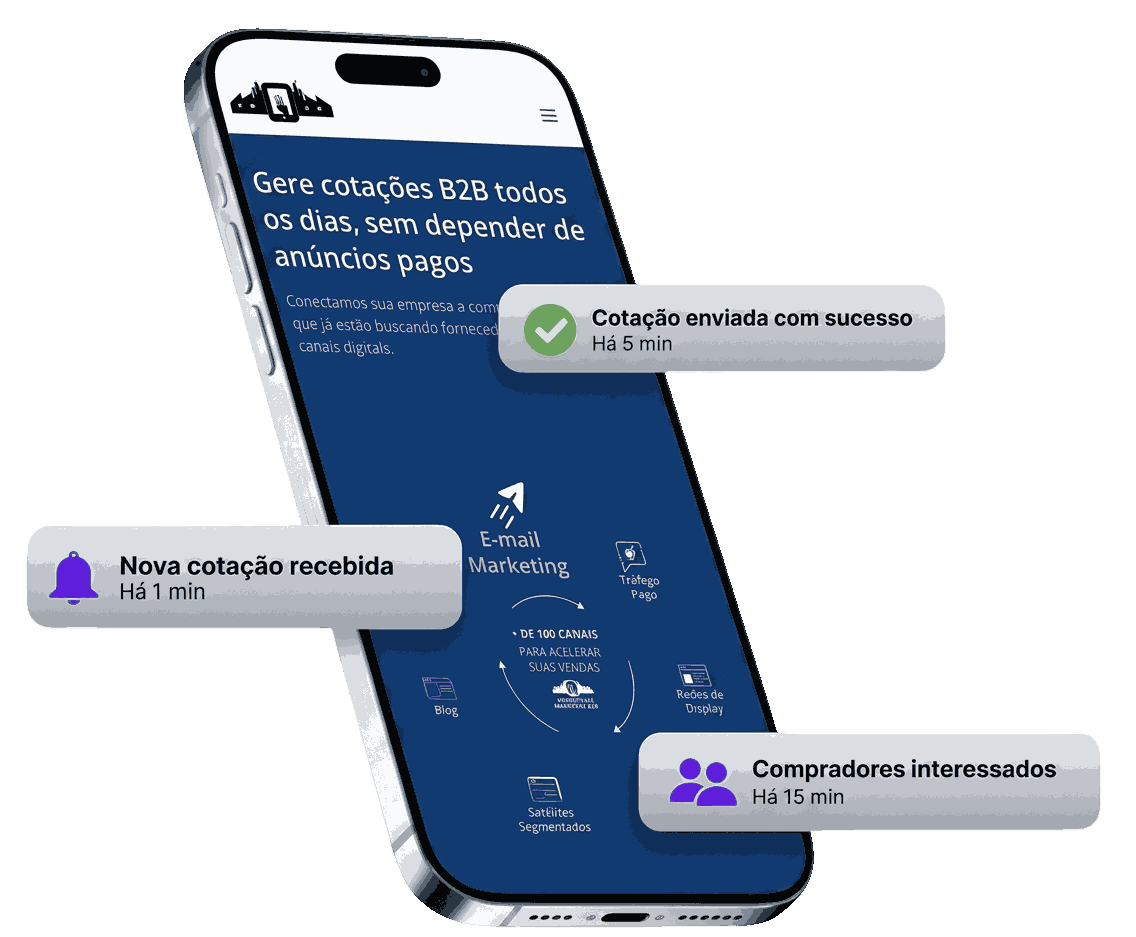 App de gestão de cotações industriais em tempo real