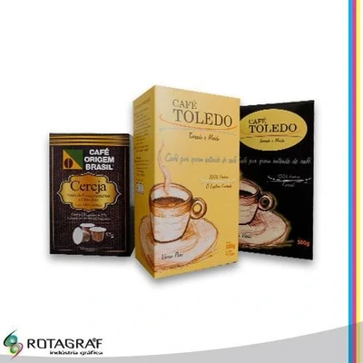 Embalagem Em Papel Cartão Para Café