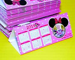 Calendário de mesa pvc personalizado Calendário de mesa pvc personalizado