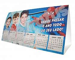 Calendário de mesa pvc personalizado Calendário de mesa pvc personalizado