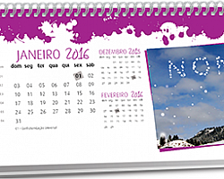 Calendário de mesa pvc personalizado Calendário de mesa pvc personalizado