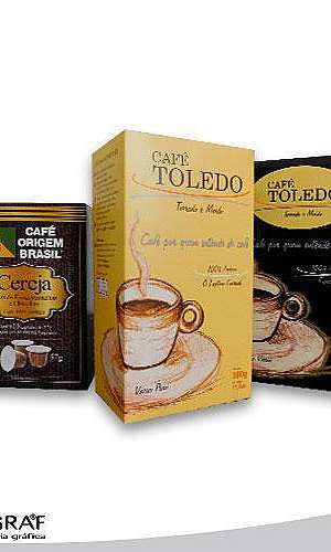 Embalagem em papel cartão para café Embalagem em papel cartão para café